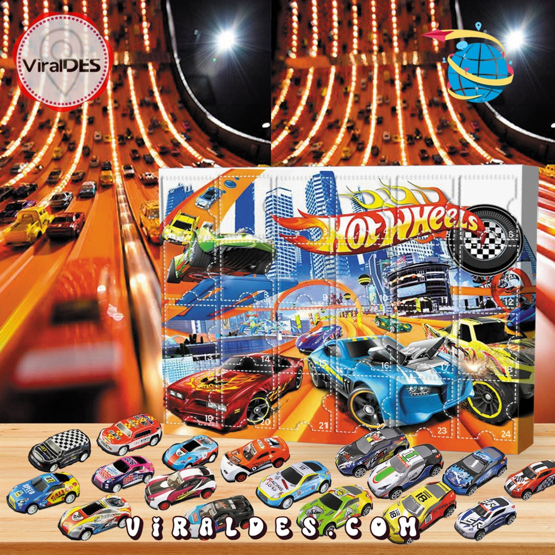 Wheels Advent Calendar, 24 Gifts Are In It