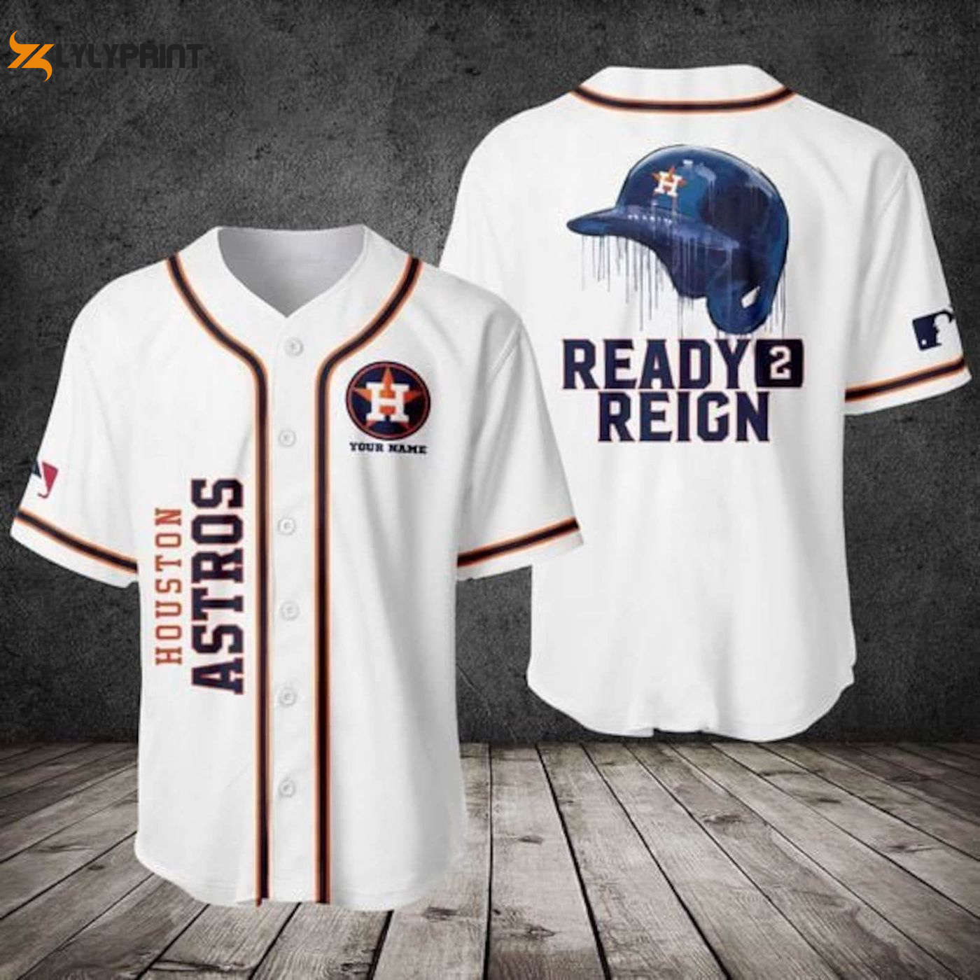 Houston Astros Ready Reign Baseball Jersey - Perfect MLB Team Gift for Baseball Fans! - Gift for Men Women -...