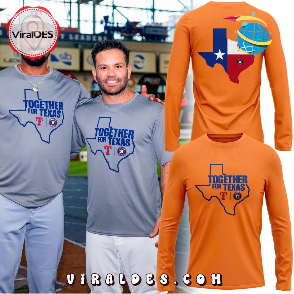 Houston Astros Together For Texas Orange Hoodie 2025