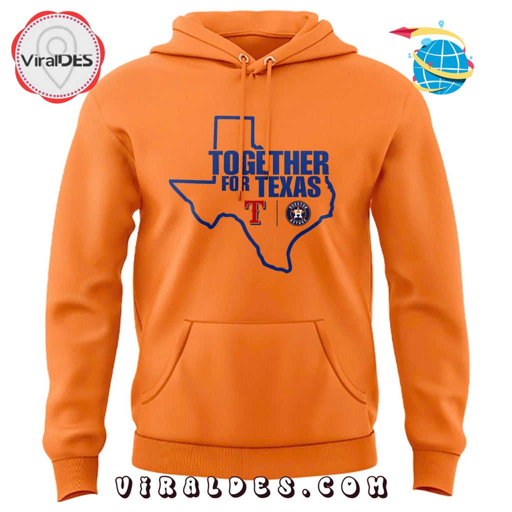 Houston Astros Together For Texas Orange Hoodie 2025