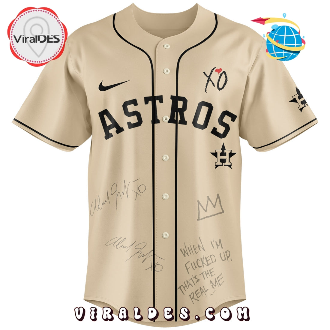 Houston Astros x The Weeknd After Hours Til Dawn Baseball Jersey