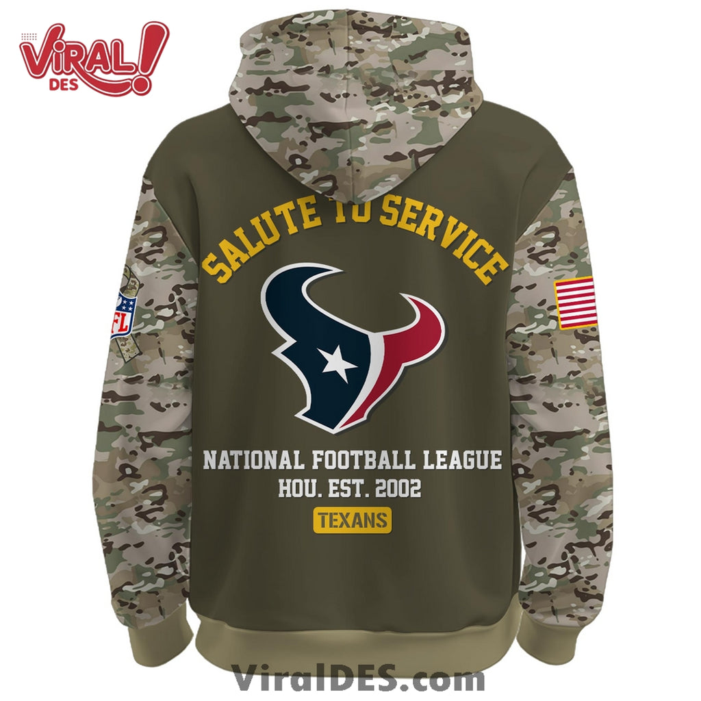 Houston Texans 2025 Salute to Service Hoodie, Long Pants