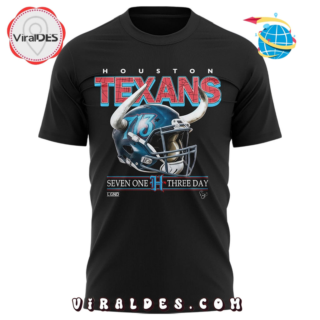 Houston Texans 713 New 2025 Black Hoodie, Cap