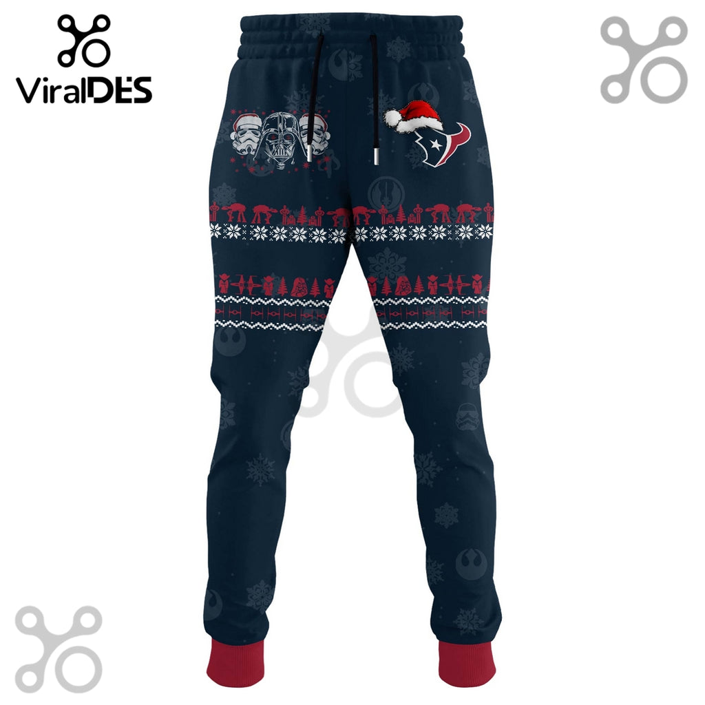 Houston Texans Merry Christmas The Force Edition Hoodie 2025