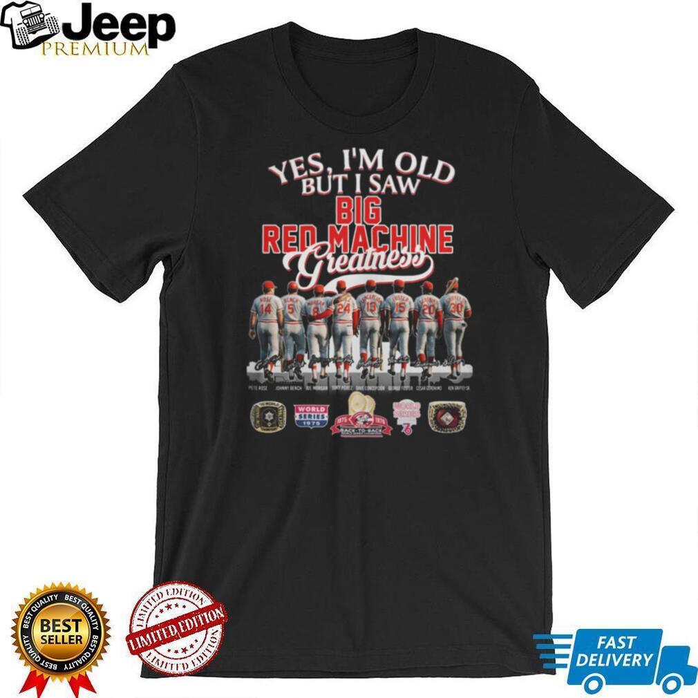 Big Red Machine Greatness Cincinnati Baseball Legends Signature T Shirt