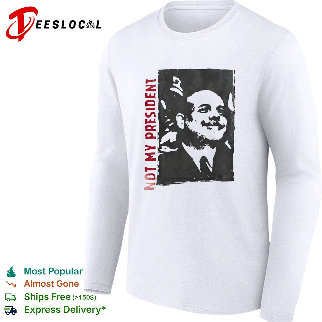 Not My President Portrait protest political statement shirt