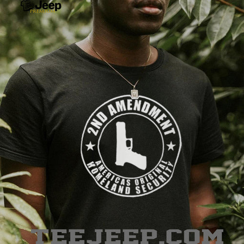 2nd Amendment Homeland Security Pistol Seal Black T Shirt
