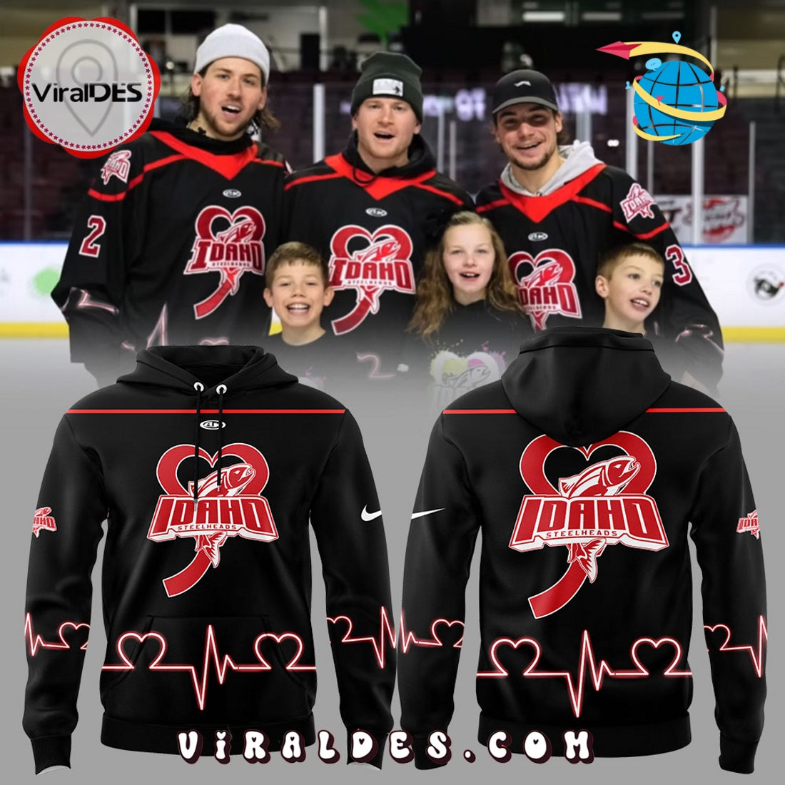 Idaho Steelheads Jayden DeLuca Foundation Hoodie, Pants