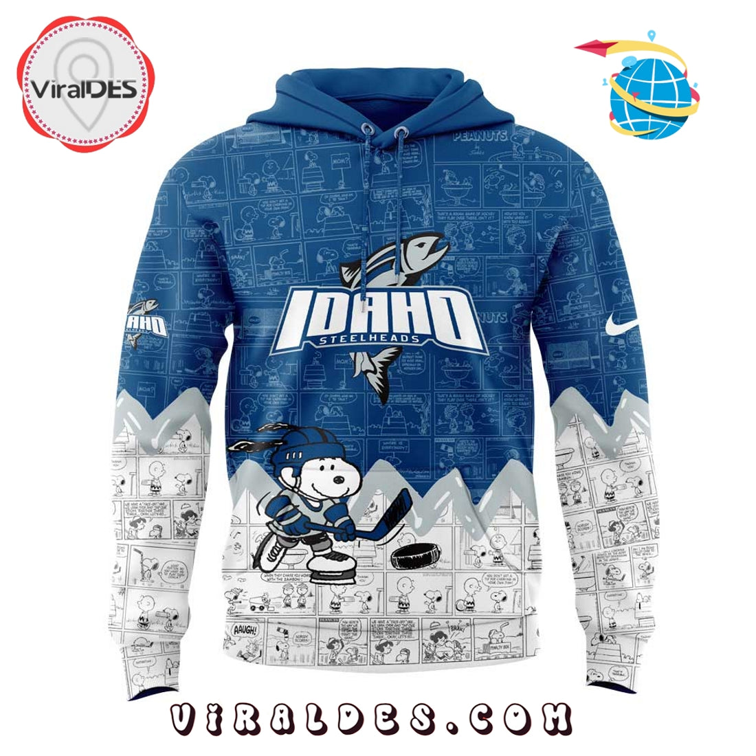 Idaho Steelheads Peanuts Night Anniversary Hoodie, Pants