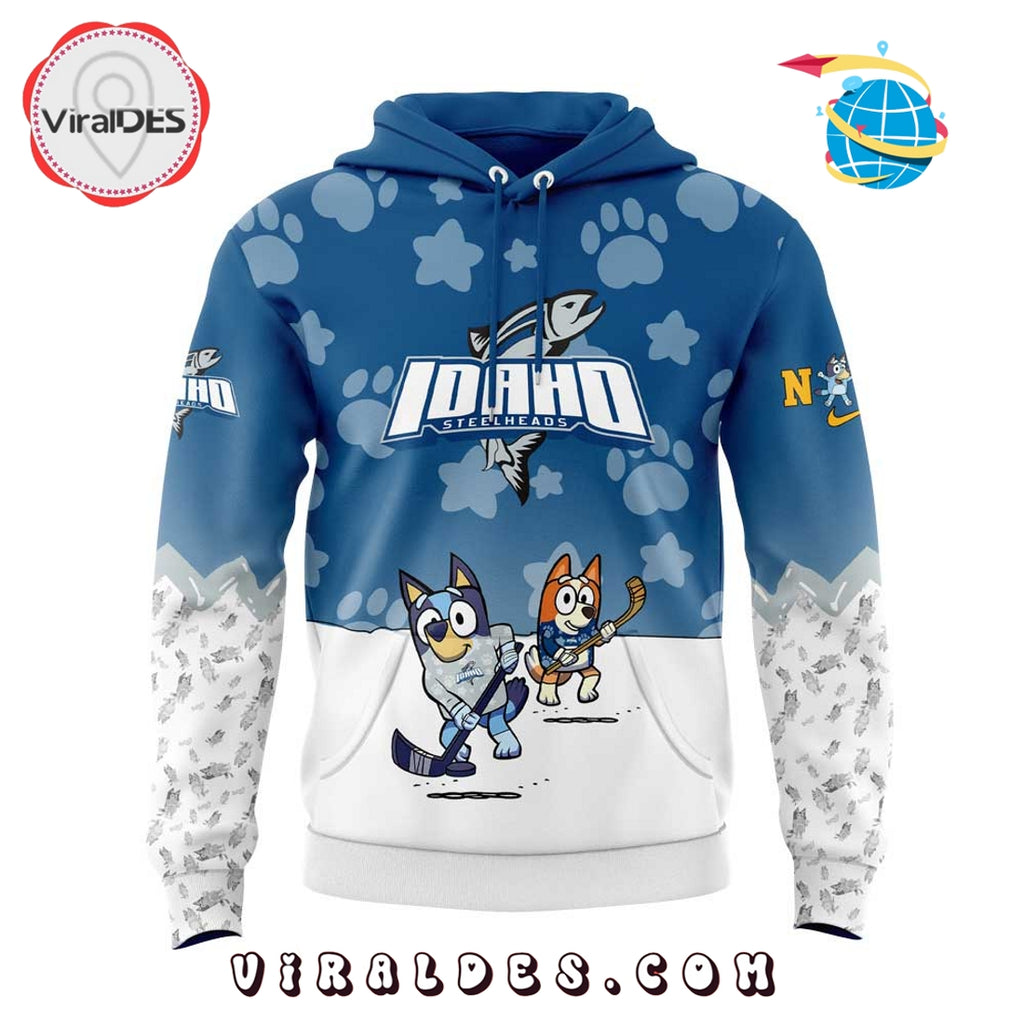 Idaho Steelheads x Bluey and Bingo 2025 Hoodie