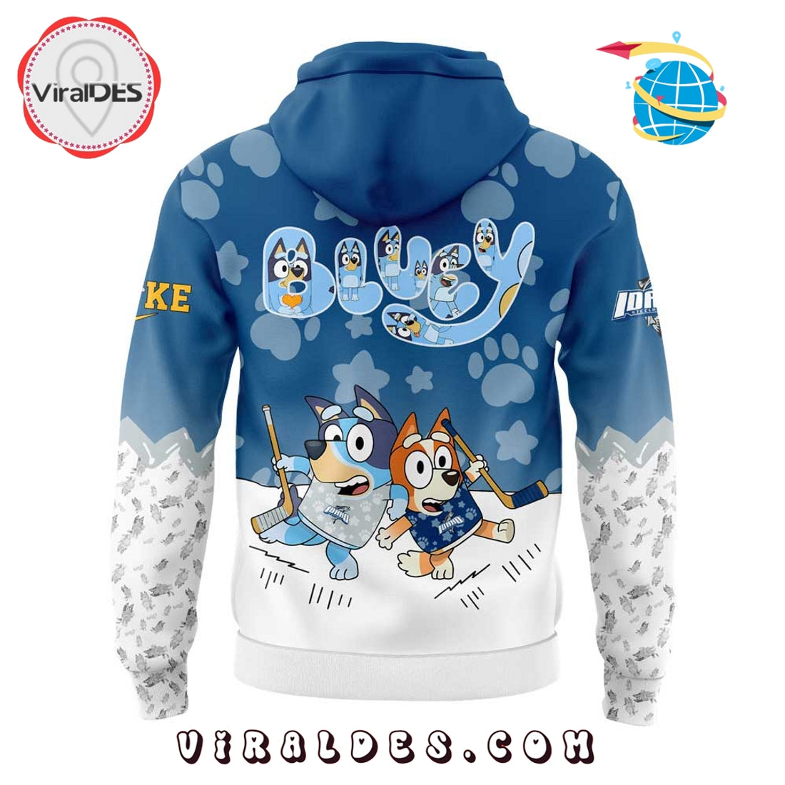 Idaho Steelheads x Bluey and Bingo 2025 Hoodie