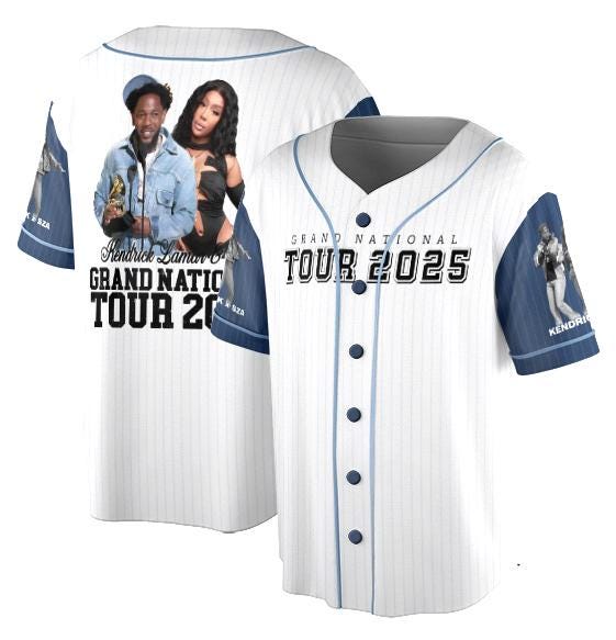 Vintage Kendrick Lamar and Sza Tour 2025 Jersey, Music Concert Jersey, Heavyweight Hoodie, Unisex Apparel, Gift for him Gift for her.