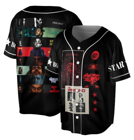 The Weeknd Merch XO Albums Jersey, Top Albums The Weeknd Vintage Jersey