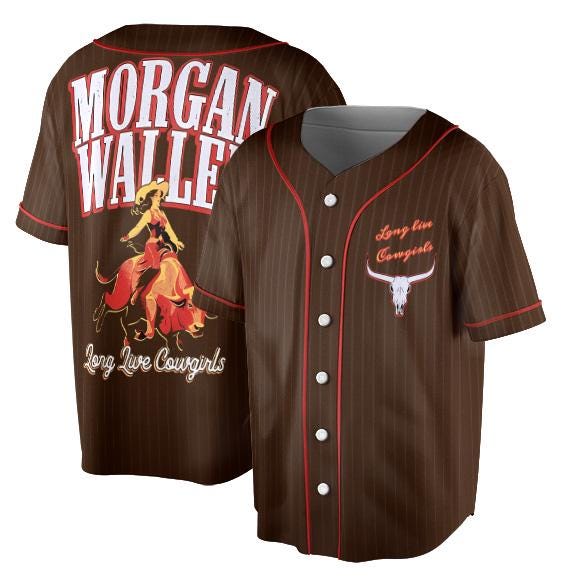 Morgan Wallen Live Cowgirls Baseball Jersey, Mens Country Music Classic Band Jersey T-Shirts, Hoodie, Sweatshirt (Image 2)