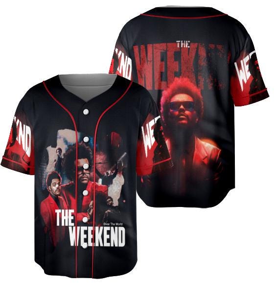 The Weeknd "After Hours Til Dawn" Tour Baseball Jersey