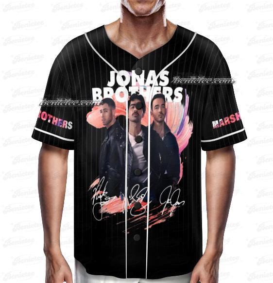 Jonas Bros 20th Annivesary Tour 2025 Baseball Jersey