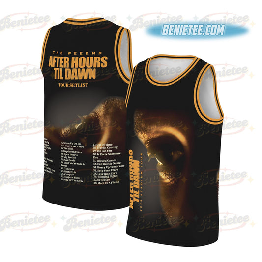 The Weeknd After Hours Tour Basketball Jersey