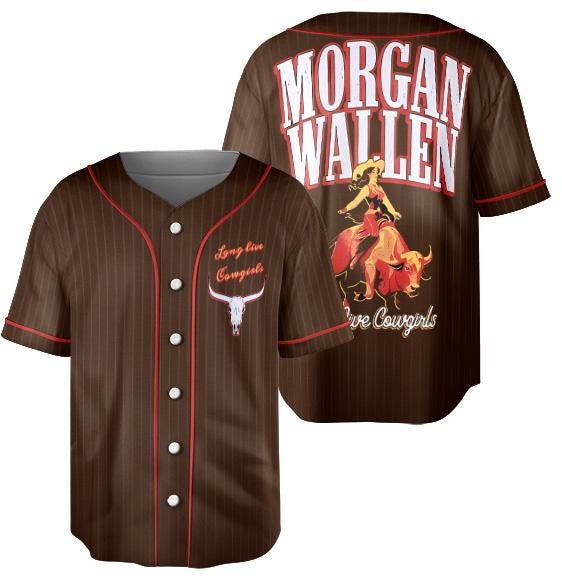 Morgan Wallen Live Cowgirls Baseball Jersey, Mens Country Music Classic Band Jersey T-Shirts, Hoodie, Sweatshirt (Image 1)