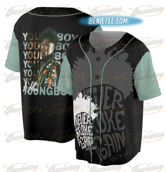 Vintage Youngboy Masa Tour Baseball Jersey, Rap Hip Hop Music Jersey