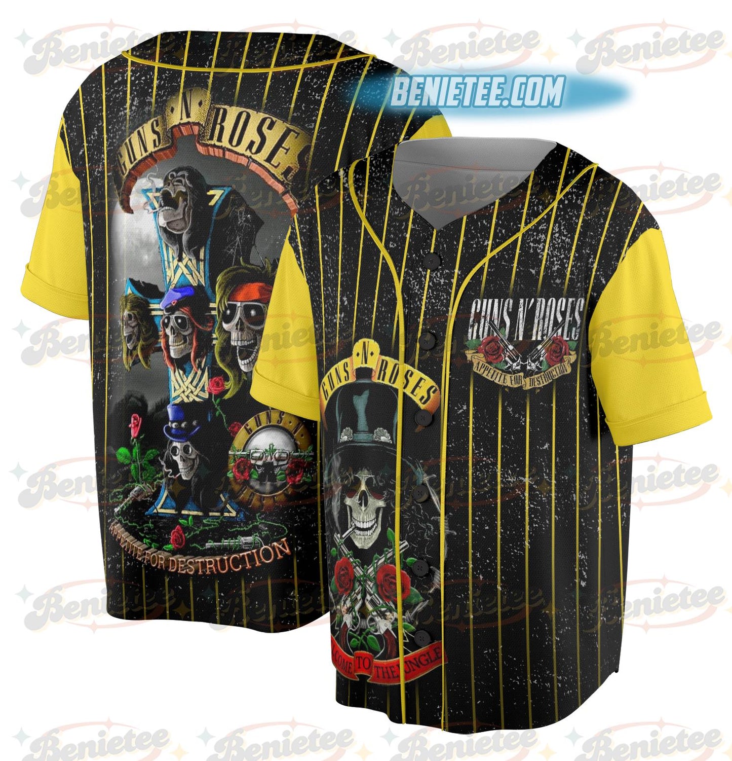 Vintage Rocker Jersey, Guns N' Roses Appetite for Destruction Jersey