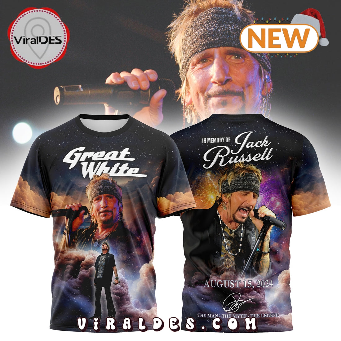 In Memory Of Jack Russell August 15, 2024 Signatures Shirt
