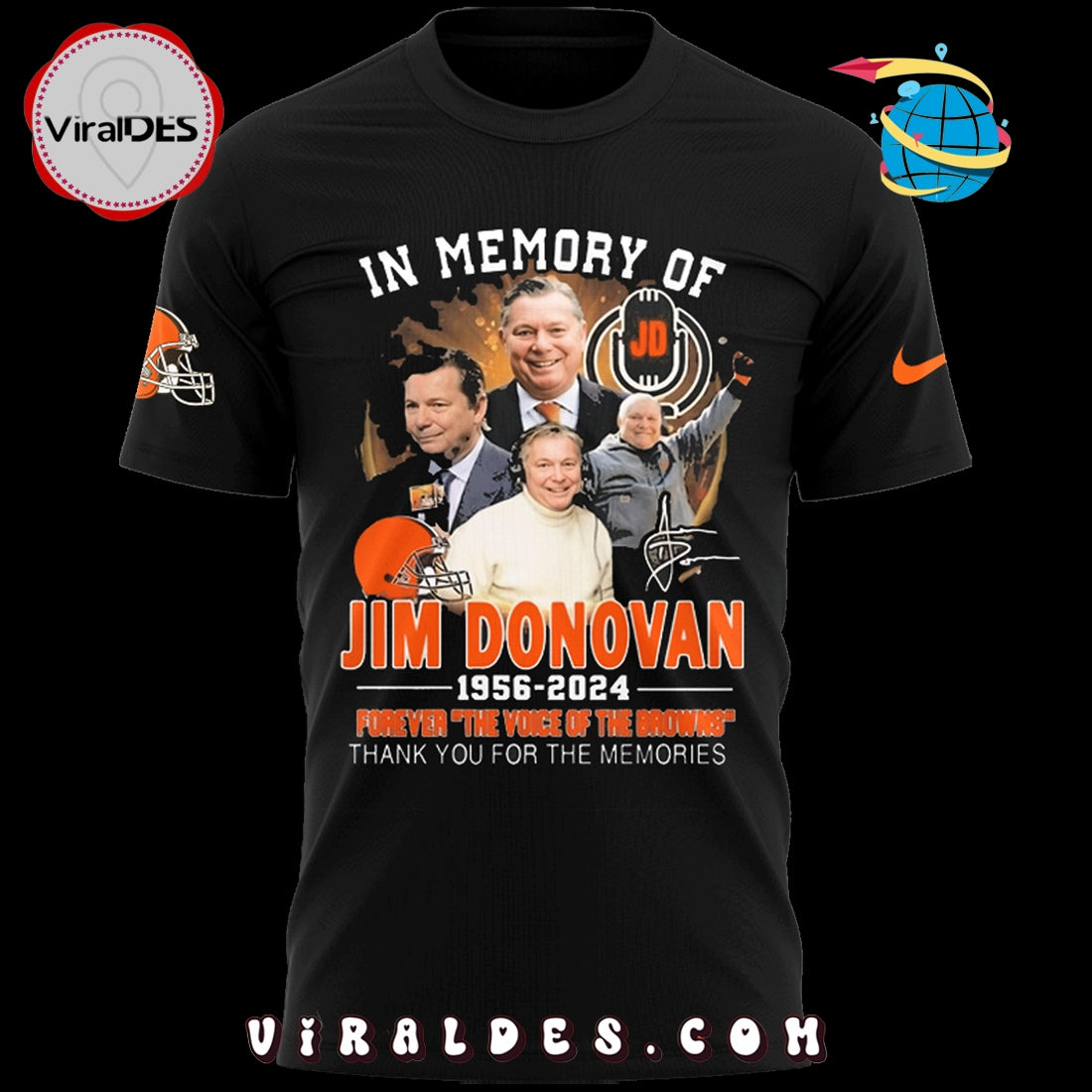 In Memory Of Jim Donovan 1956 – 2024 Black Hoodie, Long Pants