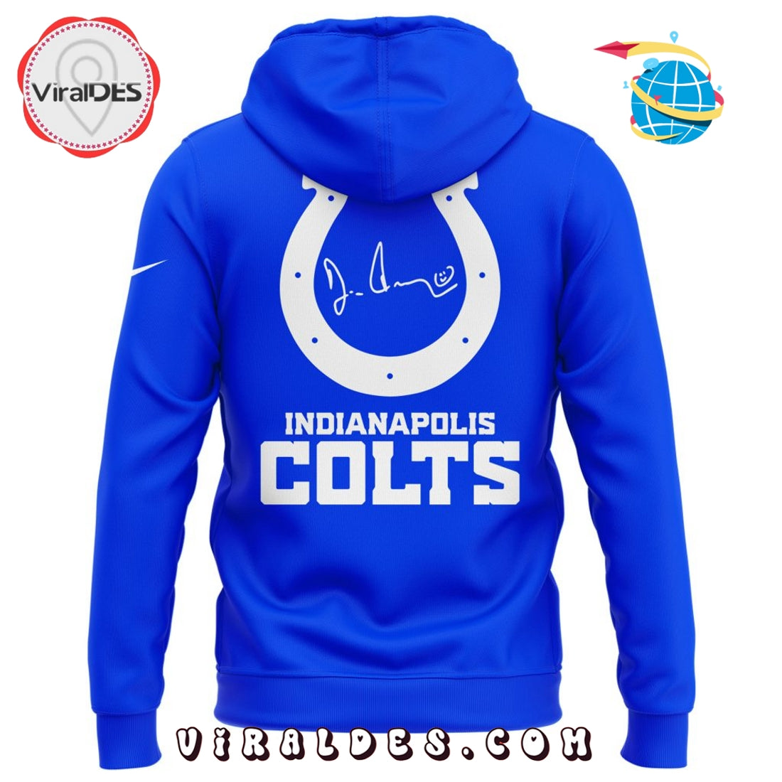Indianapolis Colts For the Boss Blue Hoodie 2025
