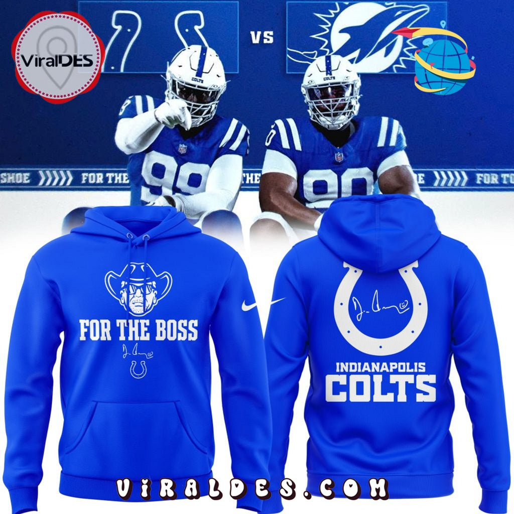 Indianapolis Colts For the Boss Blue Hoodie, Cap