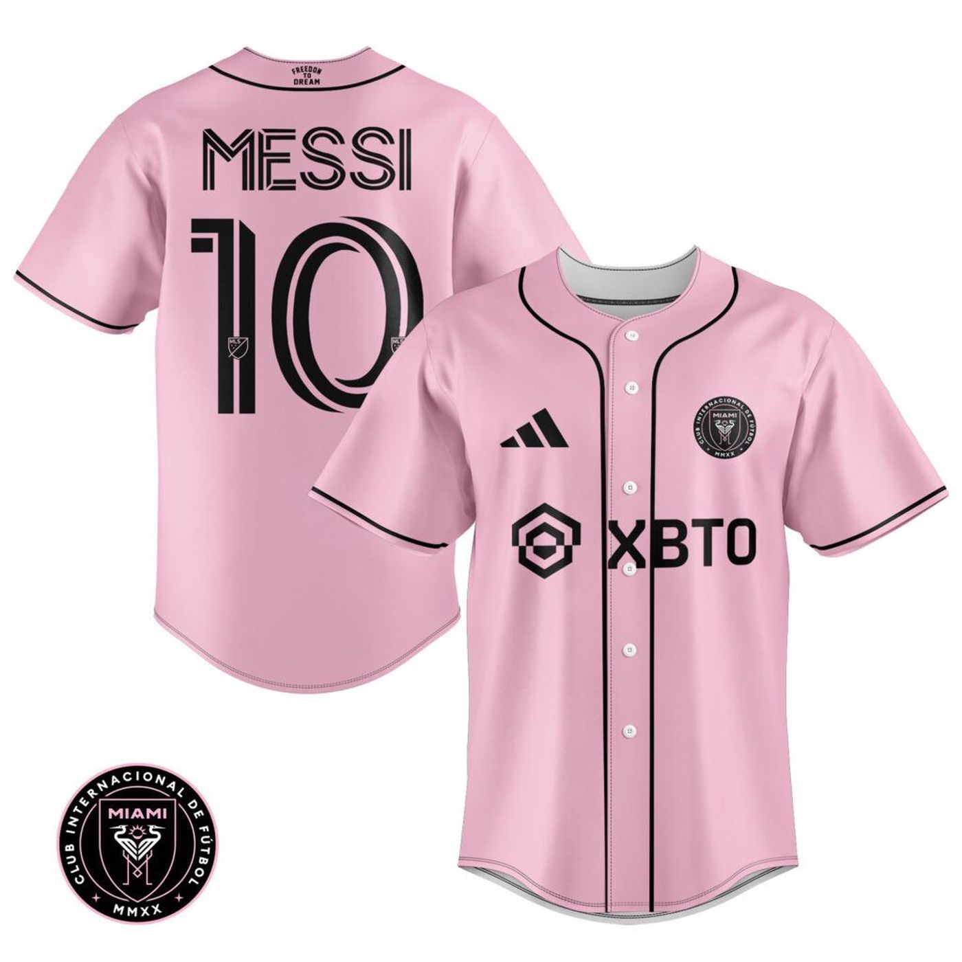 Inter Miami Leo Messi Pink Baseball Jersey Gift for Men Women - Bafud T-Shirts, Hoodie, Sweatshirt | WearSparks.com (Image 2)