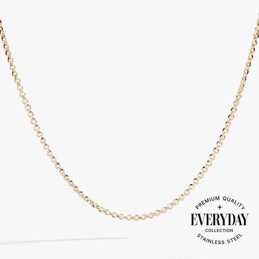 Faceted Rolo Charm & Layering Necklace