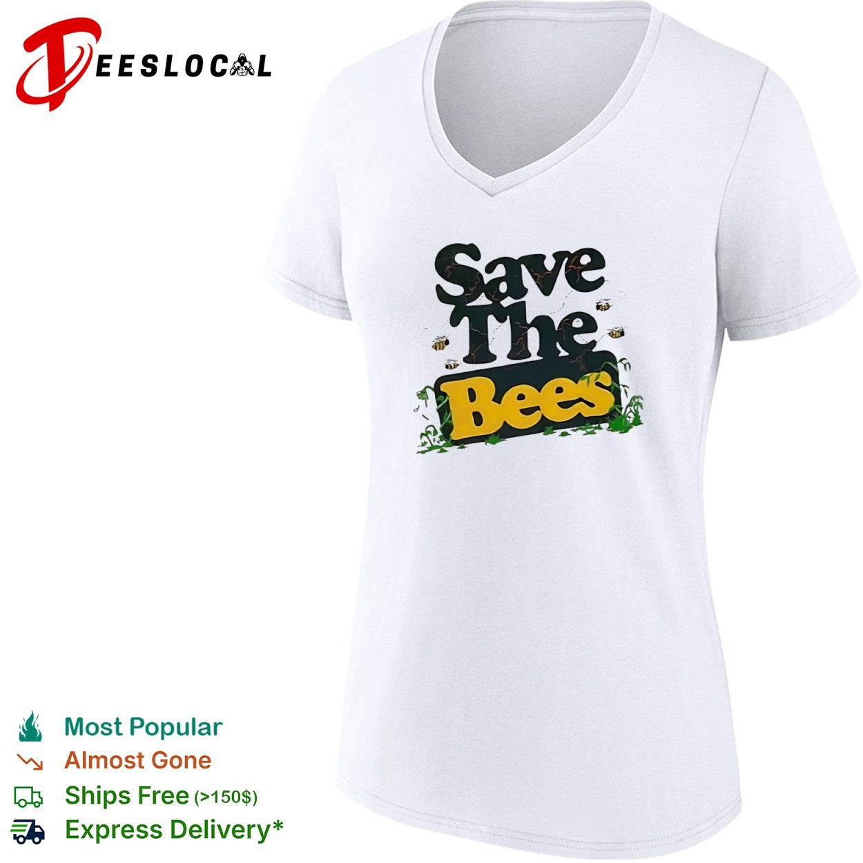 Save the Bees Nature Conservation environment shirt