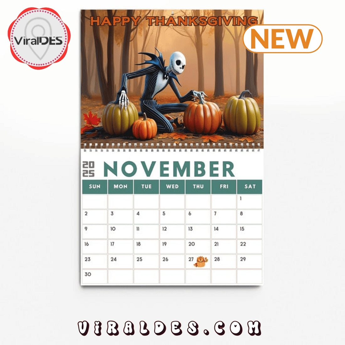 Jack Skellington – The Nightmare Before Christmas 2025 Calendar