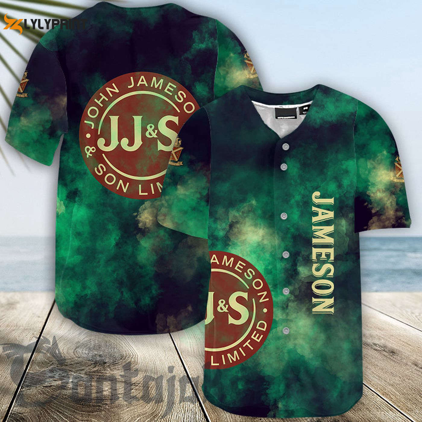 Jameson Colorful Smoke Baseball Jersey - Gift for Men Women - Gift for Men Women - lylyprint.com T-Shirts,... (Image 1)