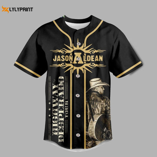 Jason Aldean Try That In A Small Town Highway Desperado Tour Baseball Jersey - lylyprint.com