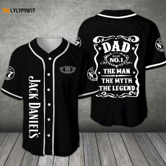 JD Dad The Man The Myth The Legend All Over Print Unisex Baseball Jersey - lylyprint.com