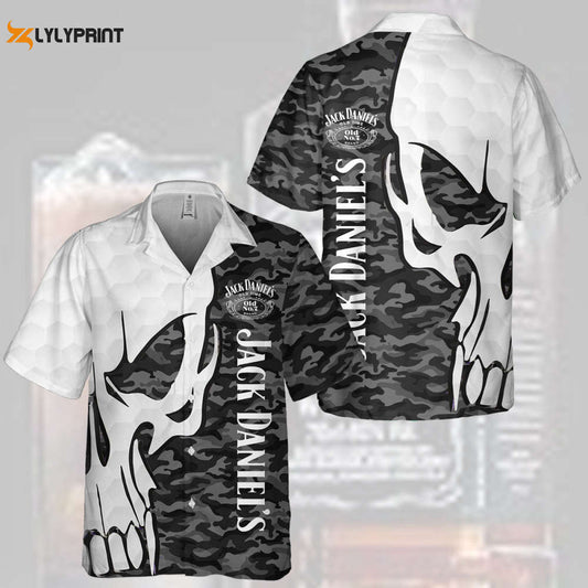 JD Old Time Skull Pattern All Over Print Camo Unisex Baseball Jersey - lylyprint.com