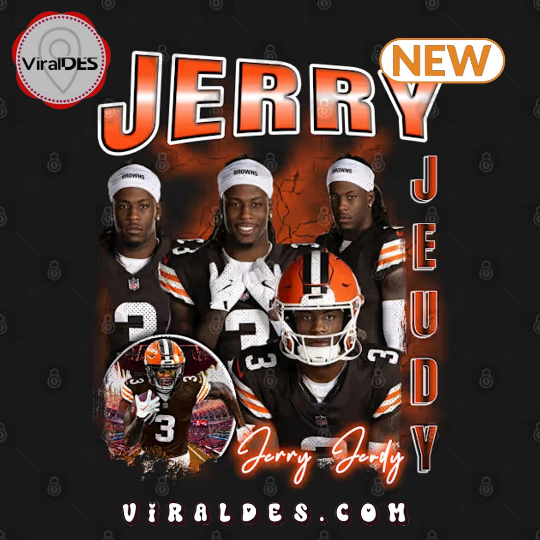 Jerry Jeudy Football T-Shirt