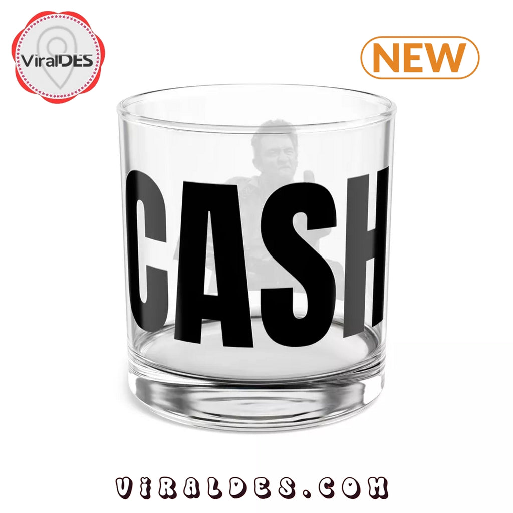 Johnny Cash Middle Finger Whiskey Glass