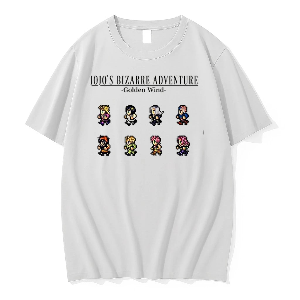 Jojos Bizarre Adventure Golden Wind Eight Pixel Art Characters 0 Tshirts Sweater