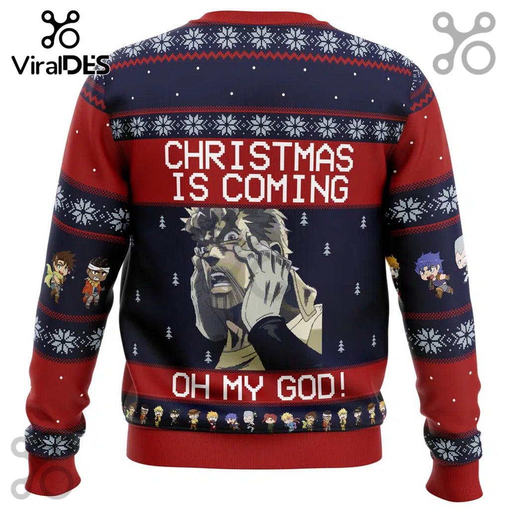Jojo’s Bizarre Adventure Joseph Joestar Oh My God Ugly Sweater 2025