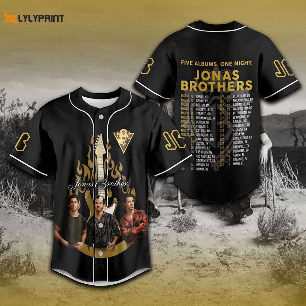 Jonas Brothers Baseball Jersey For Men Women, Jonas Brothers Tour Jersey - lylyprint.com