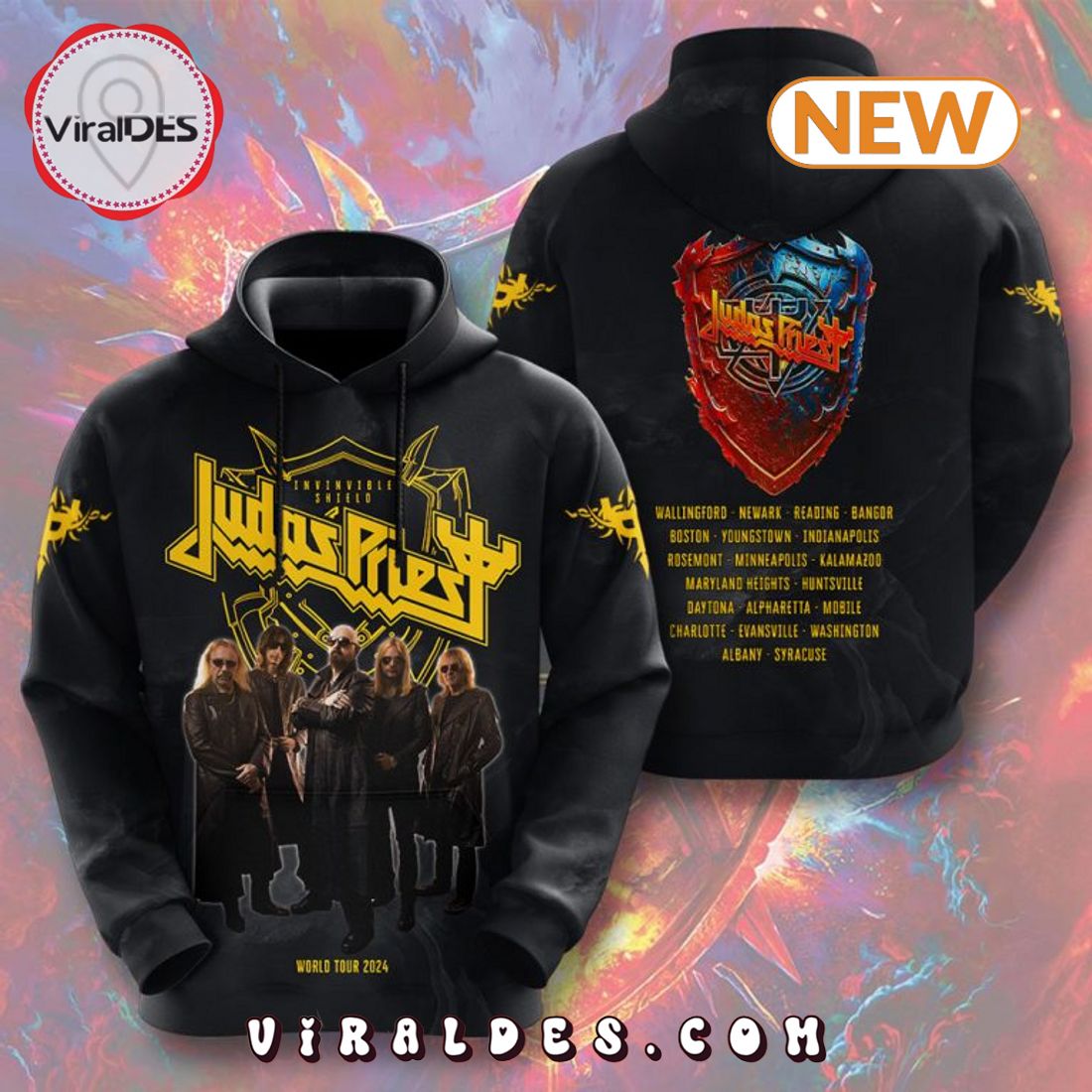 Judas Priest World Tour 2024 Hoodie