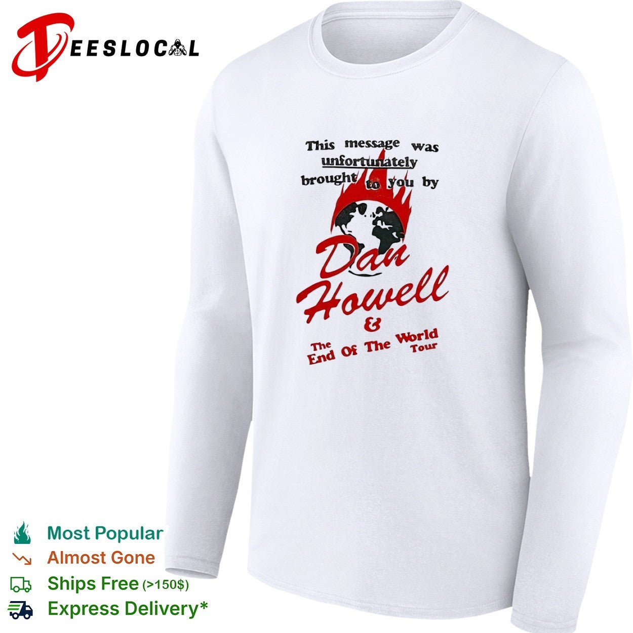 Dan Howell The End of the World Tour shirt
