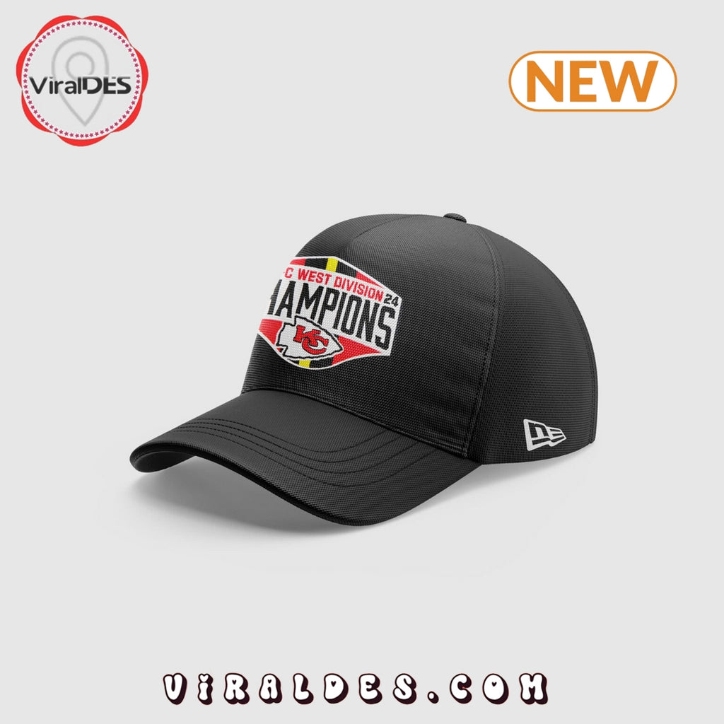 Kansas City Chiefs 2024 West Division T-Shirt, Cap