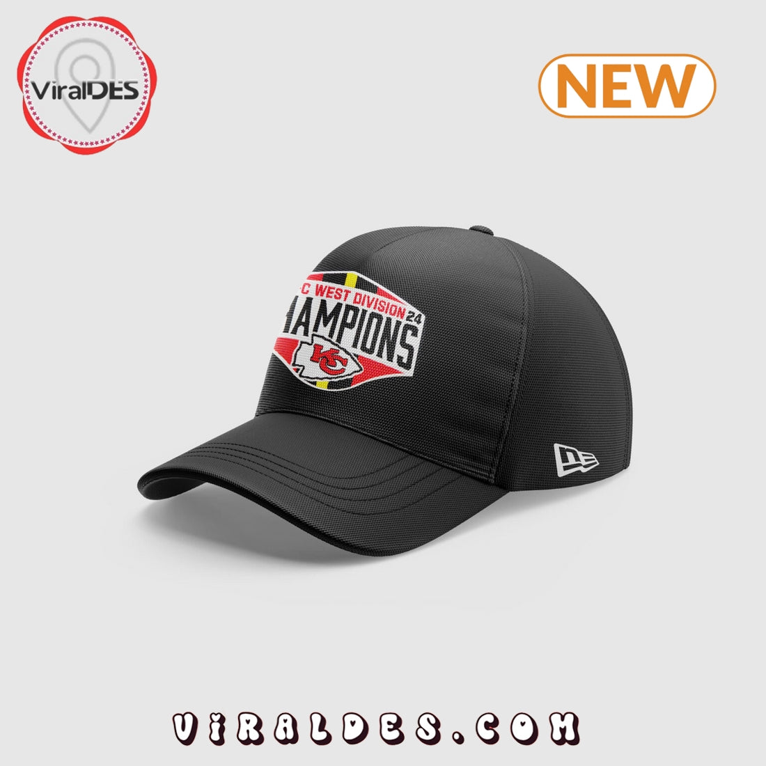 Kansas City Chiefs 2024 West Division T-Shirt, Cap