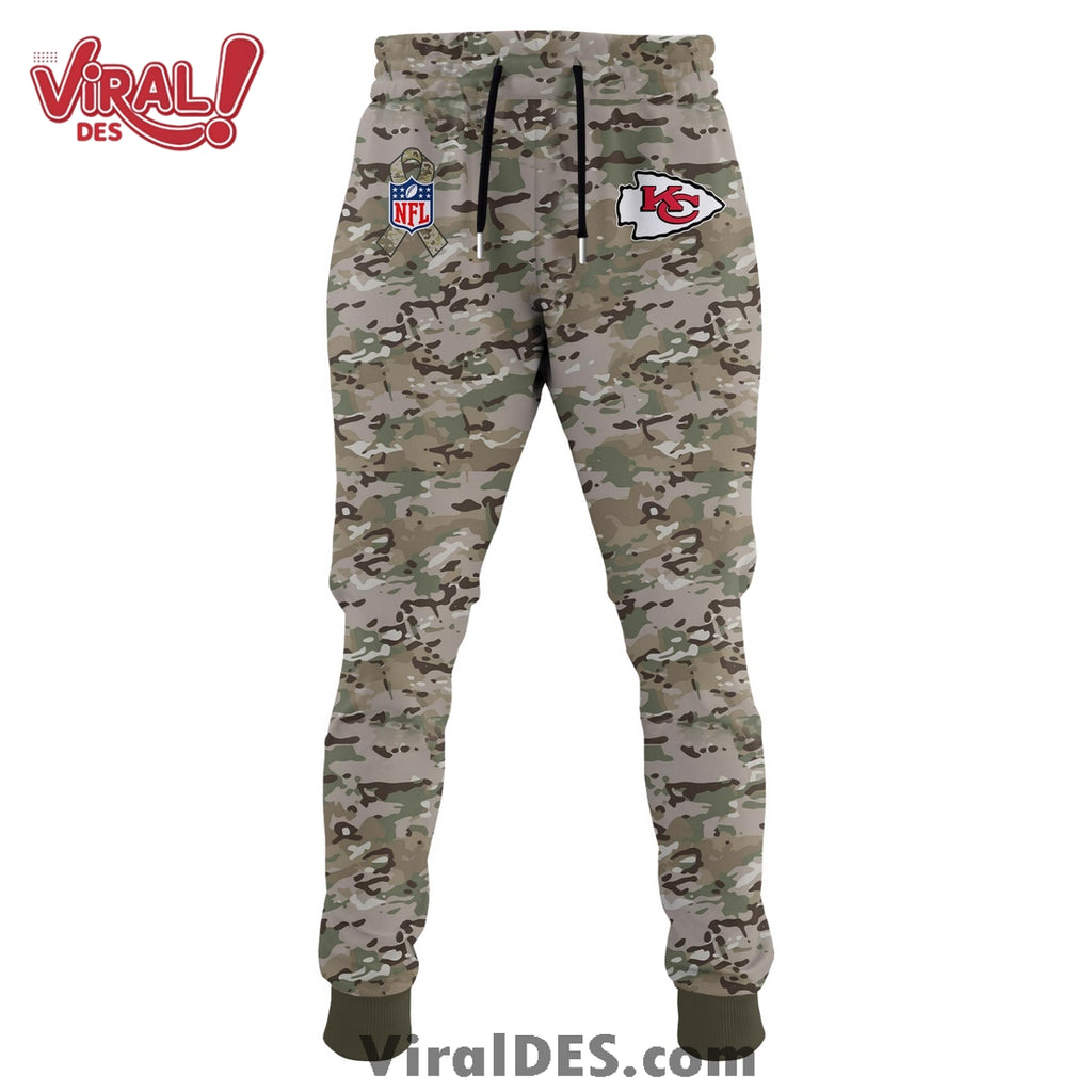 Kansas City Chiefs 2025 Salute to Service Hoodie, Long Pants