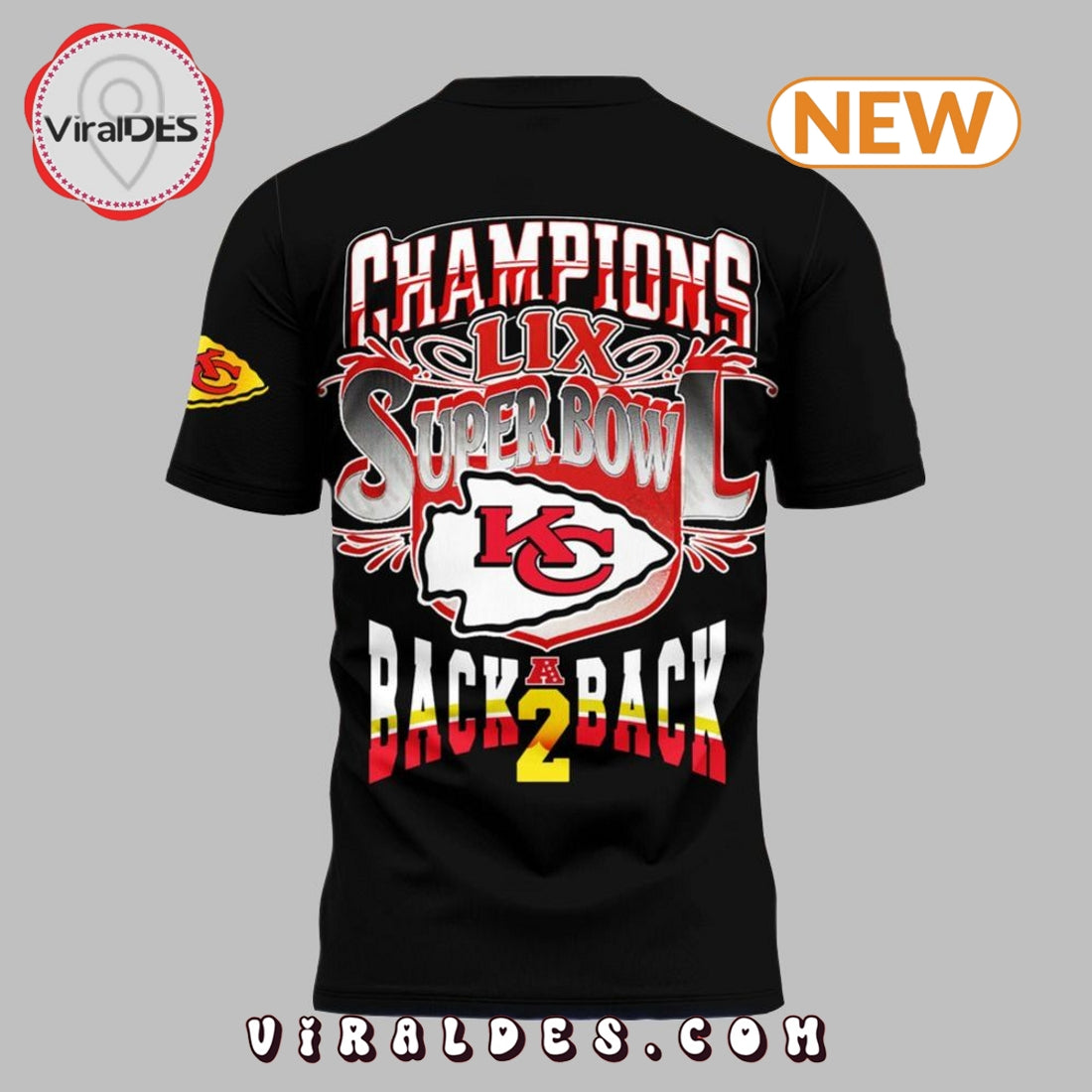 Kansas City Chiefs Back To Back Champions 2025 Shirt