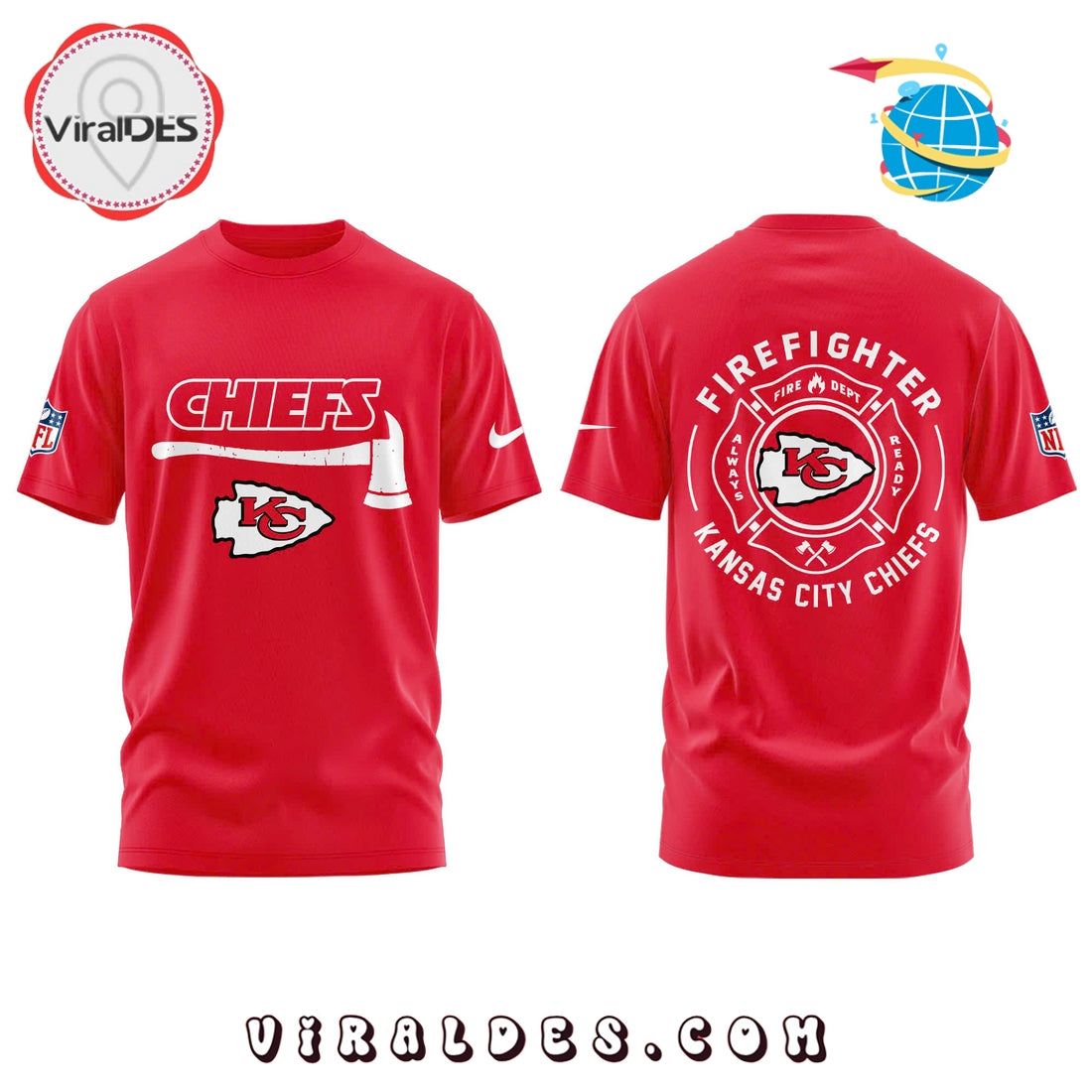 Kansas City Chiefs Firefighter Application 2025 Hoodie