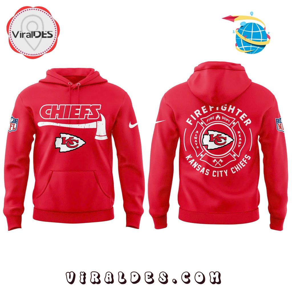Kansas City Chiefs Firefighter Application 2025 Hoodie, Long Pants