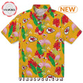 Kansas City Chiefs Flamingo Foliage Hawaiian Shirt